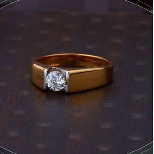 22k gold delite cz ring for mens r18-106