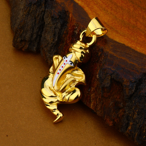 18kt exclusive gold hollow mens pendant hlp11