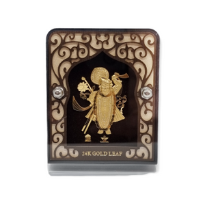 24 Carat Gold Leaf Shrinathji Frame MGA - AGE