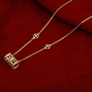 Chain with pendent fancy cz 916