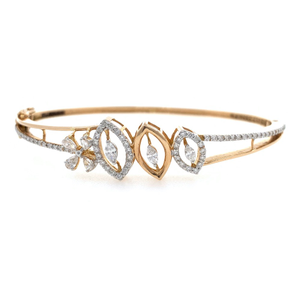 18kt / 750 rose gold micro set diamond bracel