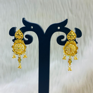 916 Gold Latka Ghughri Earring