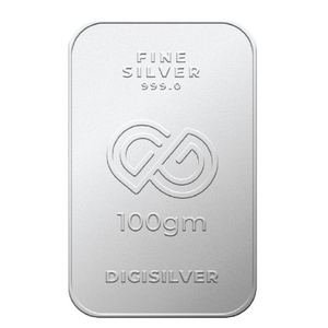 Digigold 100 gram silver mint bar 24k (99.9%)