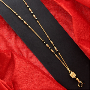 Simplistic short gold mangalsutra