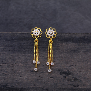 22CT Gold Flower design Jhummar Earring LJE22