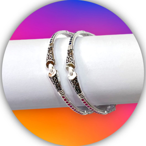 925 Silver Designer Full Micro Bangle MSMB04