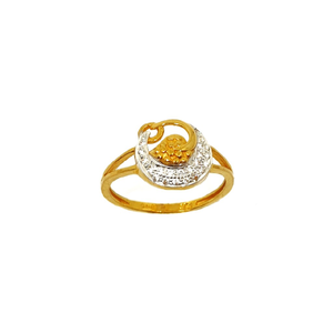 22K Gold Round Shaped Ring MGA - LRG0271