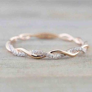 18KT Rose Gold Ladies Diamond Engagement Ring