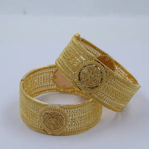 22KT Gold Designer Kolkata Bangles