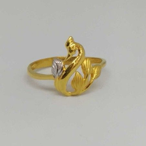 22 kt Gold Ladies Branded Ring