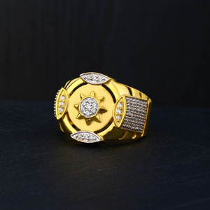 22K Gold Surya Design Ring For Men