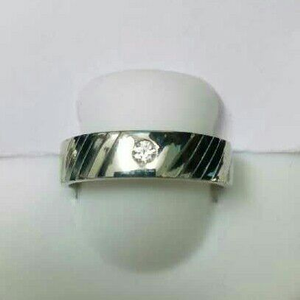 950 Platinum Rose Gold Couple Ring
