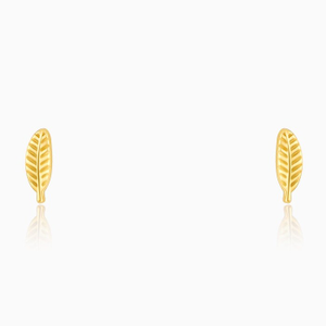 Golden alluring stud earrings
