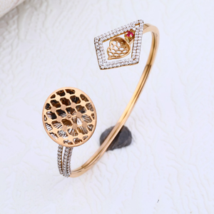 18KT Rose Gold Ladies Designer Kada Bracelet 