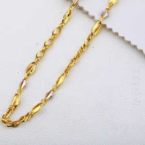 916 Gold Mens Fancy Choco Chain MCH245