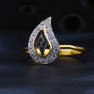 22CT Gold Ladies Gorgeous CZ Ring LR1345