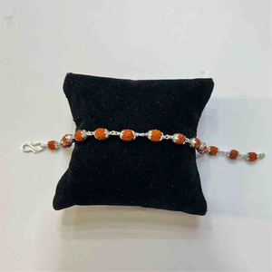 925 silver fancy rudraksh rakhi