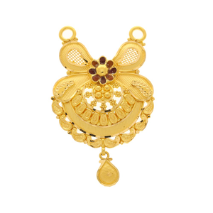 Glorious 22k  gold mangalsutra pendant