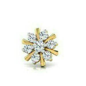 Gold Shiny Modern Diamond Ring