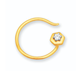 18k gold real diamond nosepin mga - sig0044