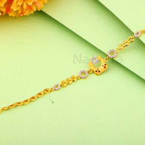 916 Gold Hallmark Ladies Classic Bracelet LB5