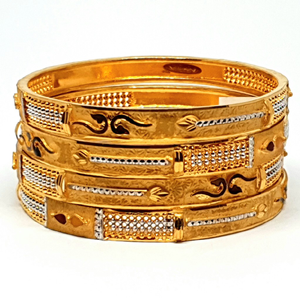 One gram gold forming kada bangles mga - bge0