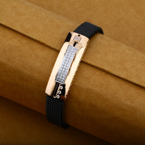 Mens 18K Rose Gold Adjustable Spring Simple B
