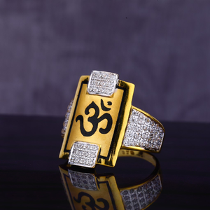22KT CZ Gent's God Ring MGR141