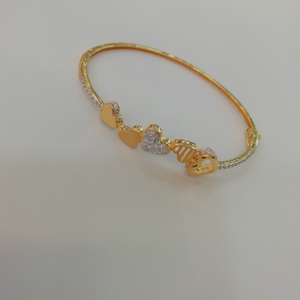 916 gold fancy heart shape ladies bracelet ka