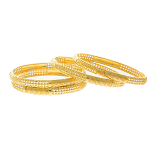 Opulent Gold Bangles For Daily Wear
