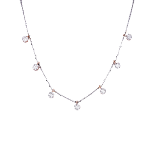 18K Gold Lab Grown Diamond Chain For Women