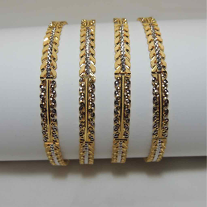 Gold brass handmade forming bangles