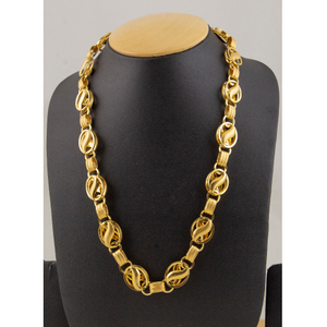 22kt gold heavy indo lotus chain ml-c03