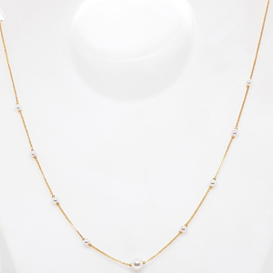 Gold 18ct Fancy pearl Chain