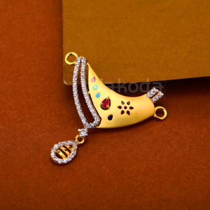22CT Gold CZ Hallmark Stylish Ladies Pandent 