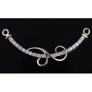 18kt single line diamond mangalsutra