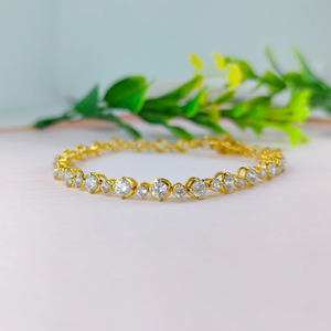 14K Gold Graceful Diamond Bracelet JBRC06