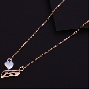 750 Hallmark  Rose Gold  Stylish  Necklace  R