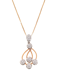 Glittering diamond pendant