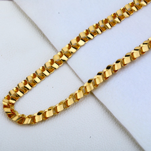 916 Gold Hallmark Fancy Choco Chain MCH193