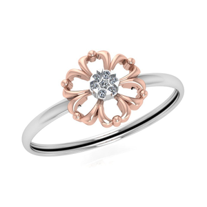 916 Gold Flower Design Ring JJ-R05