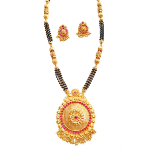 22k gold round shape kalkatti mangalsutra mga