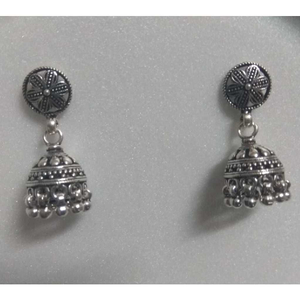 925 Silver Small Jhumki Earrings With Gugari