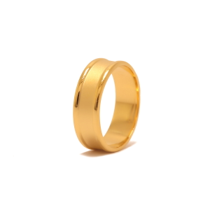 22k yellow gold plain carol rings