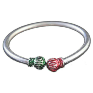 Fancy Silver Bangle