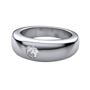 14kt single diamond ring