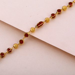 916 gold mens designer rudraksha bracelet mrb