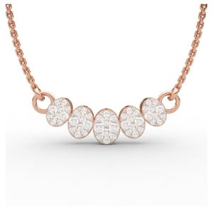 Oval Shape Brilliant Diamond Pendant