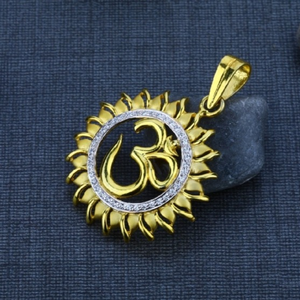 22 carat gold men's exclusive om pendants rh-