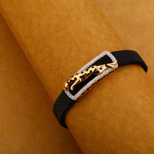 18CT Rose Gold Designer Hallmark  Mens Bracel